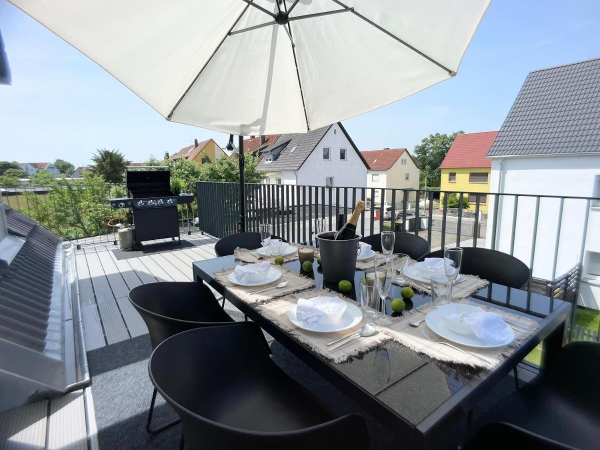 M-Style 04 Apartment Mit Balkon Und Gasgrill, 24H Self-Check-In, Free Parking, Netflix Нюрнберг Екстер'єр фото